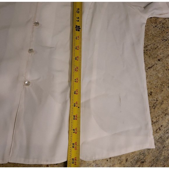 NEW! Vtg Liz Thomas Embroidered Beaded Button Blouse Size Large Short Sleeve - Picture 6 of 12